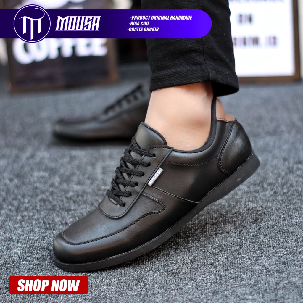 Sepatu Sneakers Pantofel Pria Formal Kerja Kuliah Mousa Cozensa