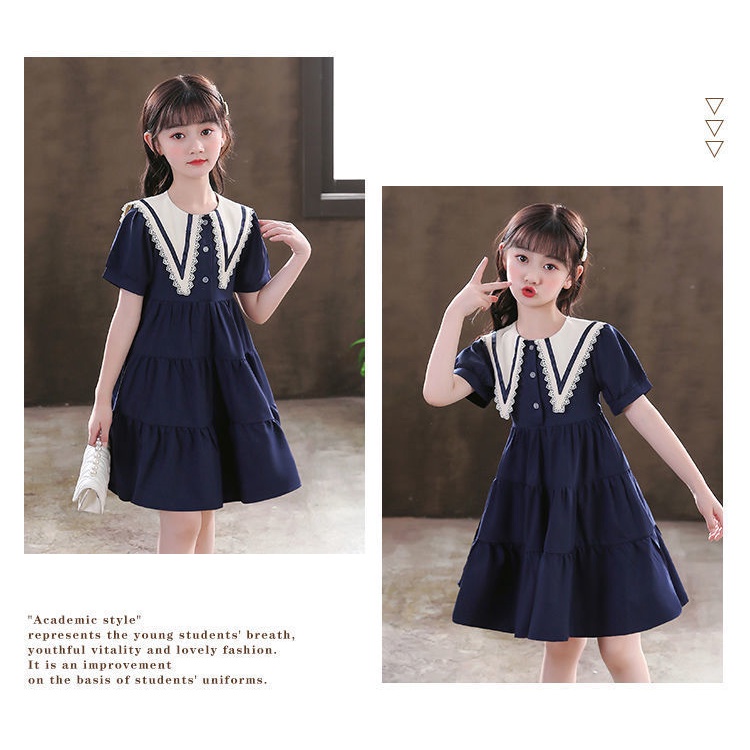 Dress Anak Perempuan Teen EMMA Baju Gaun Remaja Perempuan dengan kerah Import