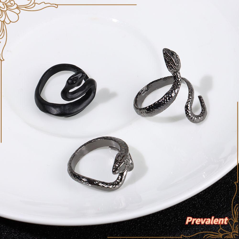 Preva Ular Cincin Perhiasan Berlebihan Retro Pembukaan Cincin