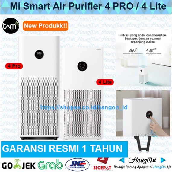 Air Purifier 4 Lite &amp; 4 Pro Smart Pembersih Penyaring Udara Pintar