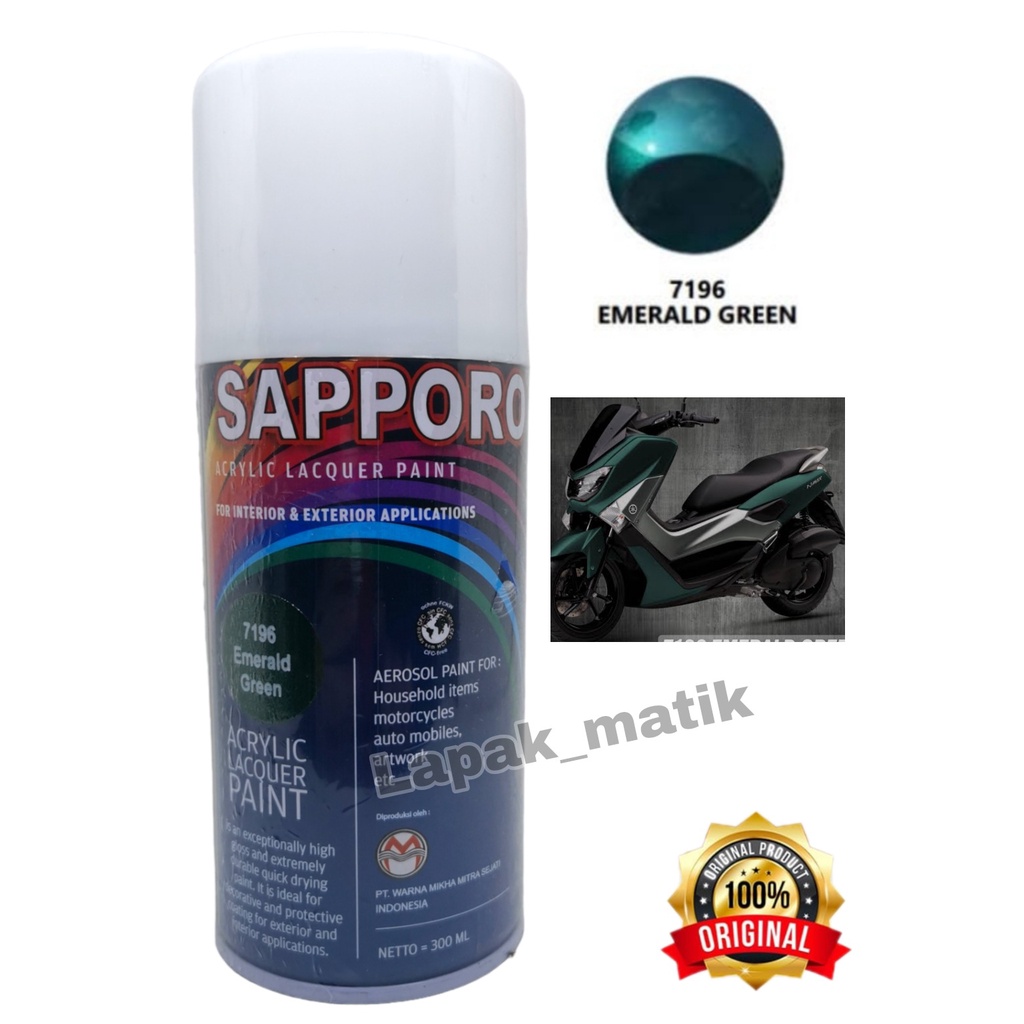 Pilok Sapporo Hijau EMERALD GREEN 7196 300mL