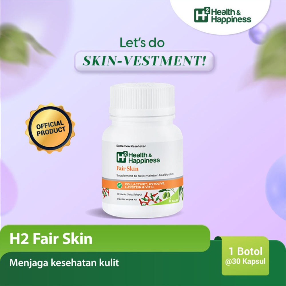 Health &amp; Happiness H2 Fair Skin - Suplemen Kesehatan Kulit