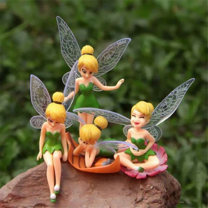 Action Figure Tinkerbell 4 pcs set / Topper kue Tinkerbell
