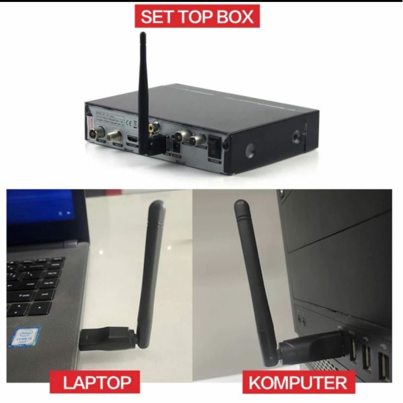 [COD] USB WIFI 150MBPS MT7601 / WIRELESS ADAPTER DONGLE WIFI UNTUK SET TOP BOX STB PC LAPTOP 150 MBPS