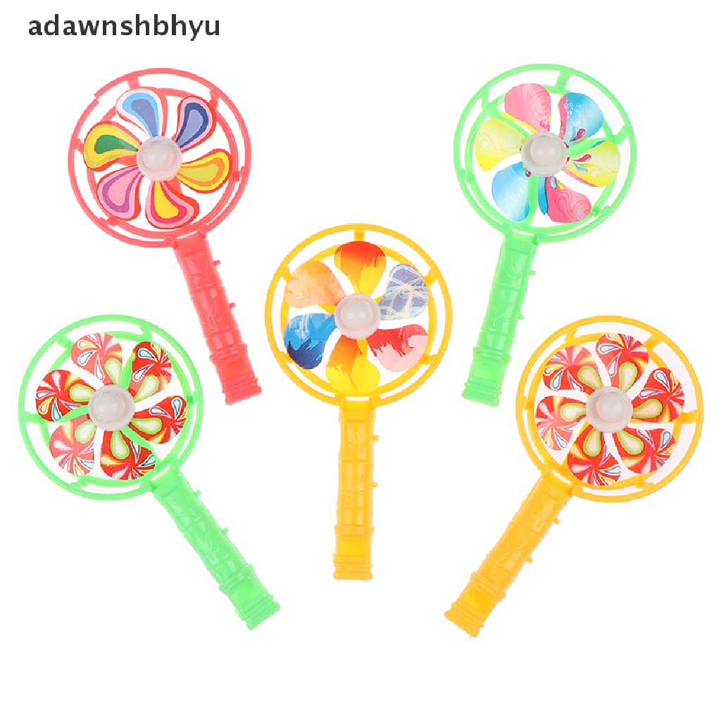 Adawnshbhyu 5Pcs KIds Outdoor Play Game Kincir Angin Peluit Mainan Anak Coloful ID