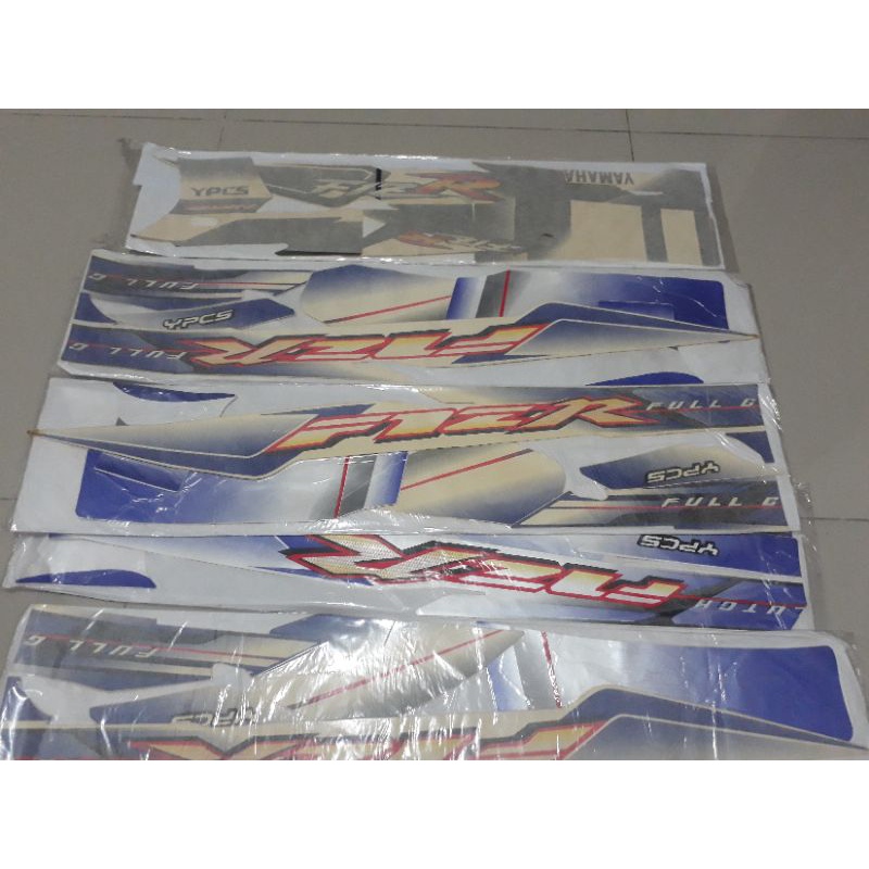 Striping F1zr 2003 Biru Putih Laminasi