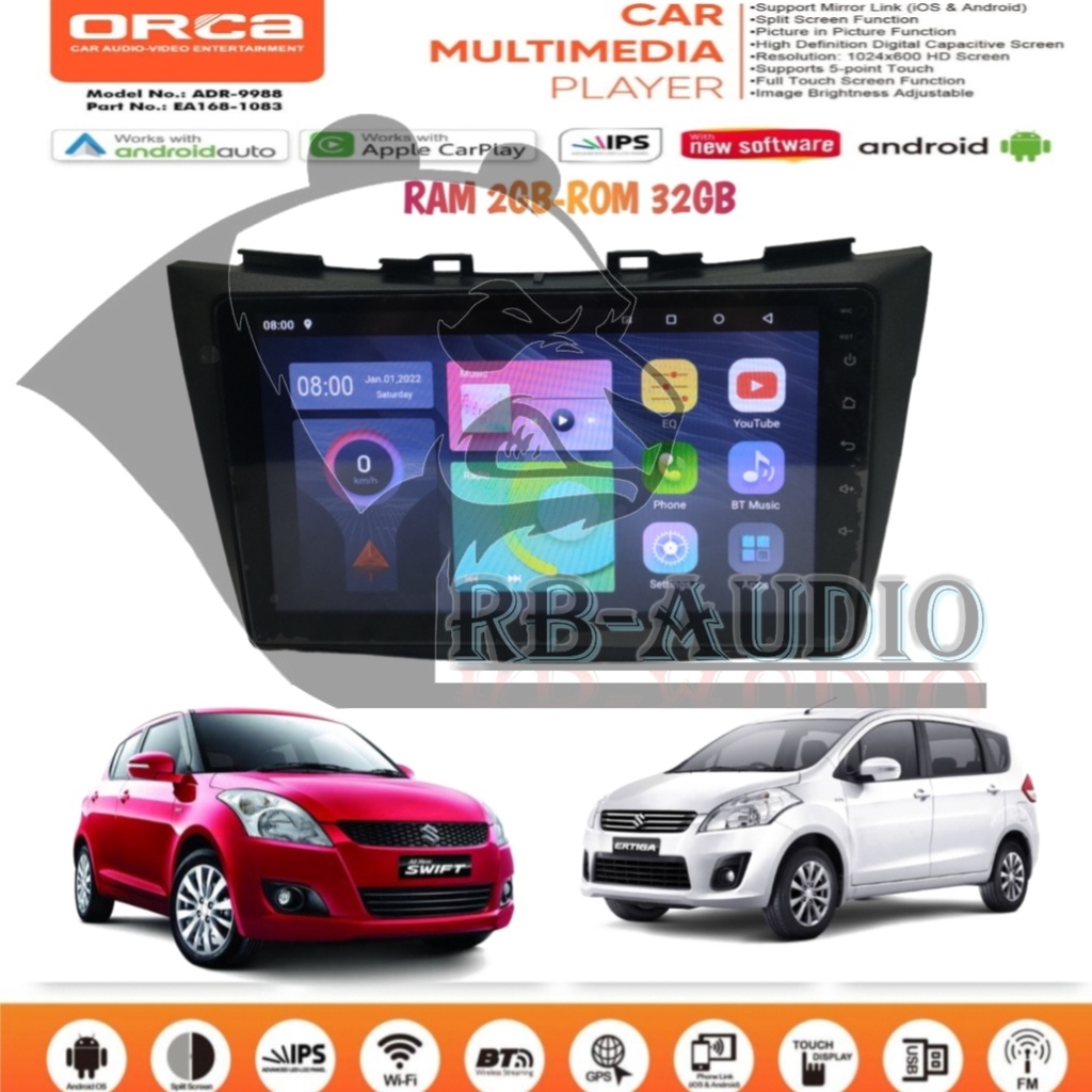 Jual Head Unit Android Orca Eco Series Carplay Suzuki Ertiga Swift Inch Pnp Shopee Indonesia