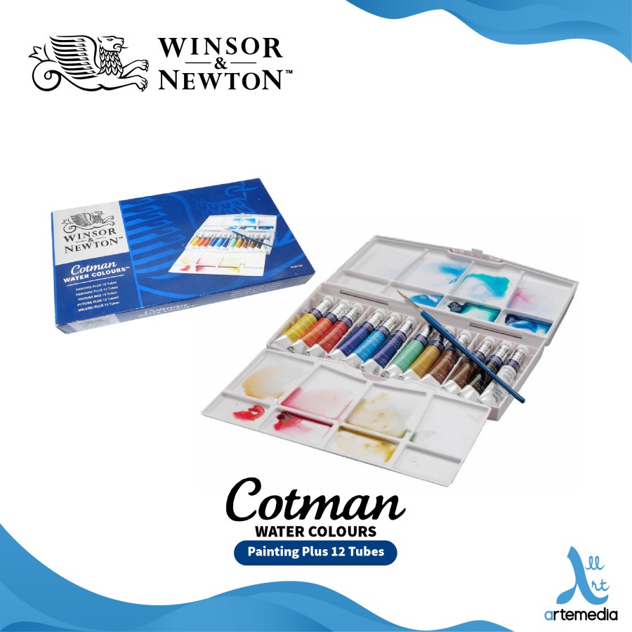 

Winsor & Newton Cotman 12x8ml Tube Painting Plus Watercolor Set