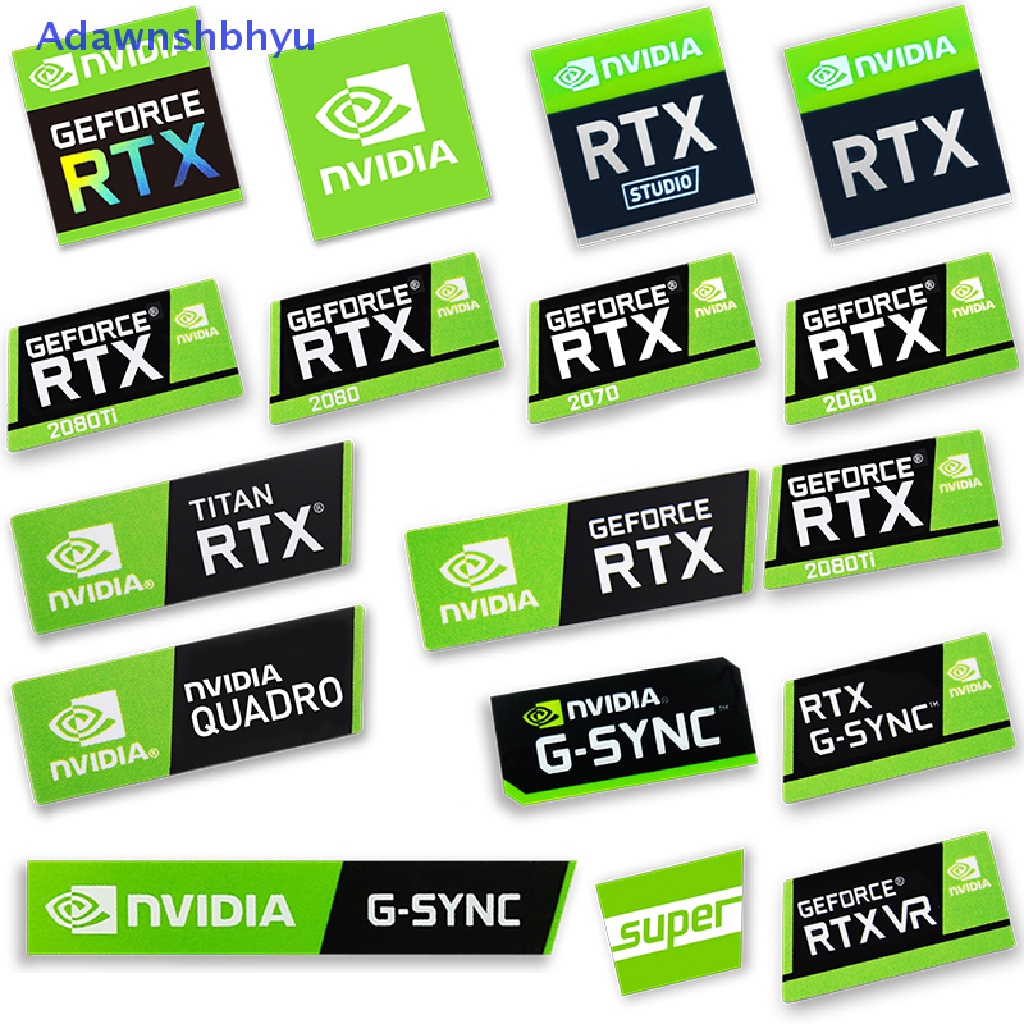 Stiker Kartu Grafis Adhyu RTX 2080Ti 20702060 TITAN VR GTX 1650 1660Ti Label ID