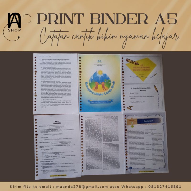 

CATATAN BINDER CANTIK DAN RAPI