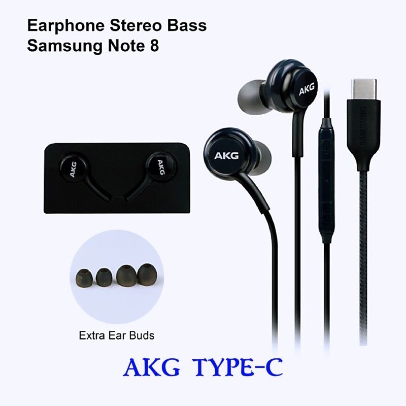 Headset Samsung akg  tipe c earphone tuned tipe c + mic support all tipe