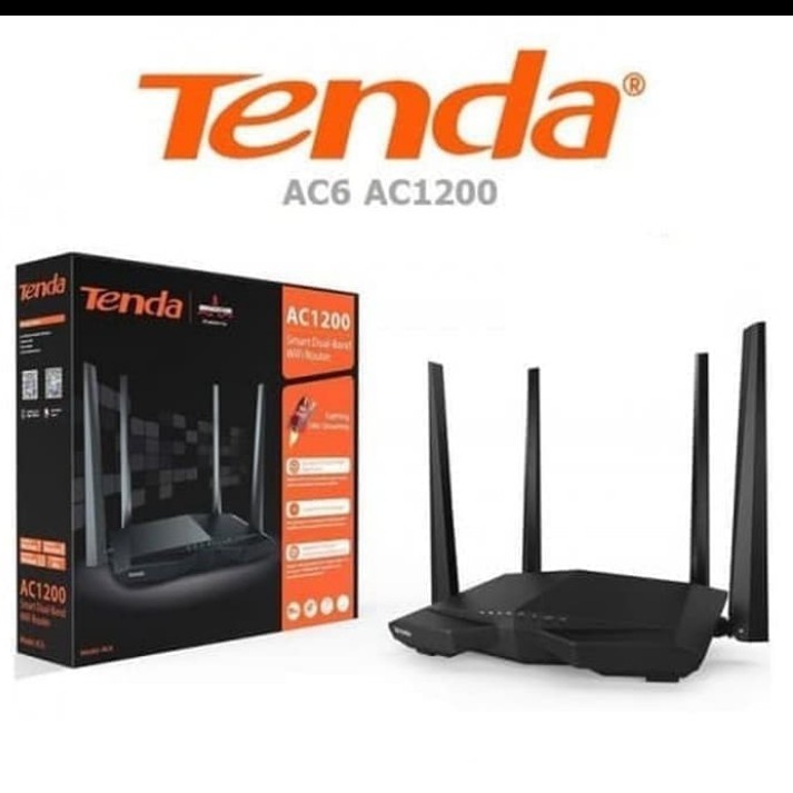 Tenda AC6 Dual Band AC1200 Mbps Wifi ROUTER EXTENDER Repeater