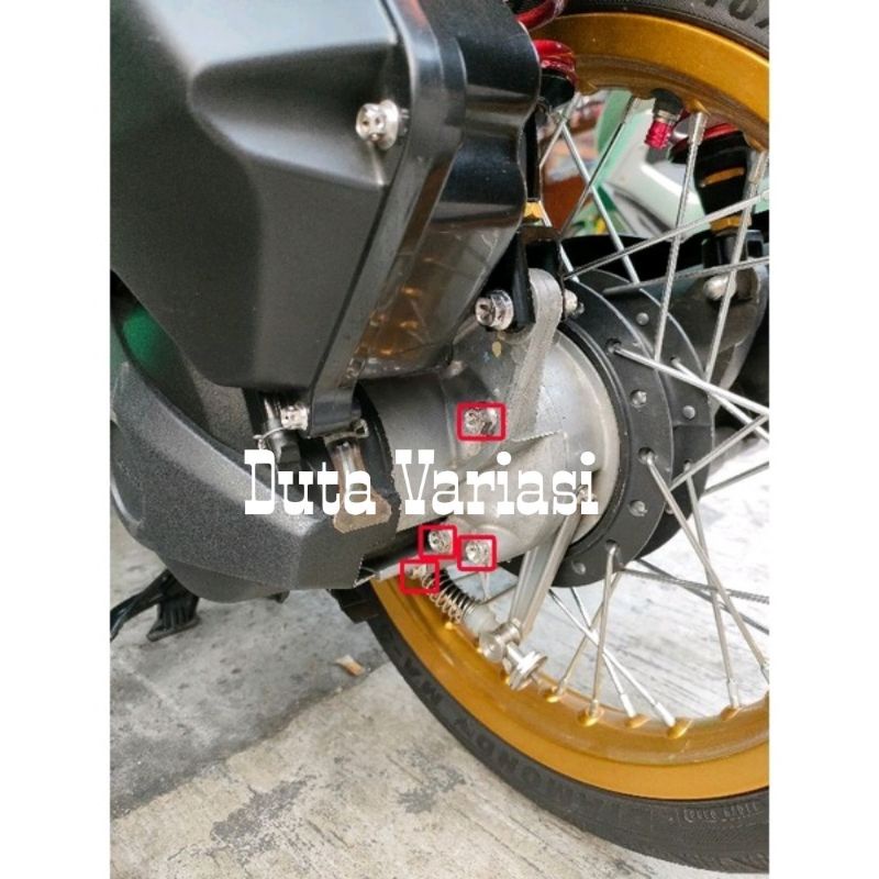 NACOM DV Paketan PCX Lokal / 160 : Baut Probolt Crangcase + Gardan