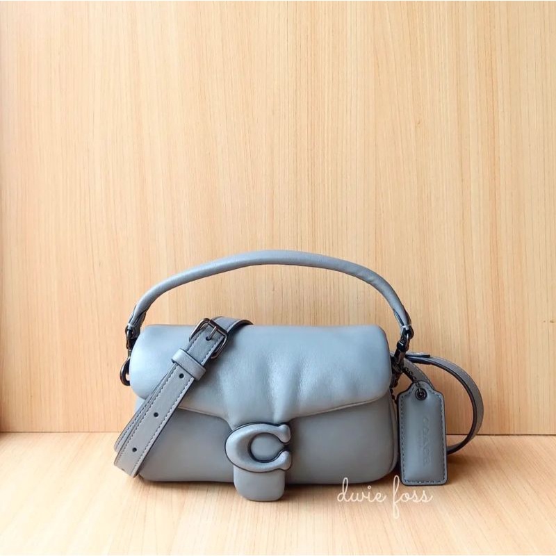 Tas C0ach Tabby Pillow 18 Granite Original | Tas Selempang Coach Tabby Pillow | Tas Coach Wanita Ori