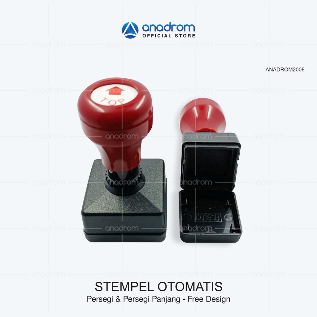 

Stempel Flash Persegi/Petak | Free Design Custom | 12 Varian Warna | Anadrom 2008