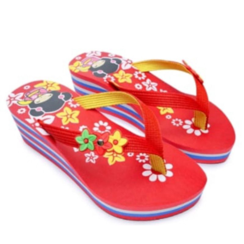 SANDAL ANAK PEREMPUAN PUCA AWBUNGA MERAH DNOIR