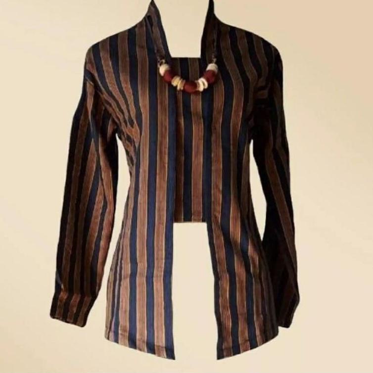 kebaya wanita KIRIM HARI INI Baju Surjan Lurik Kebaya Blangkon  Baju Adat Jawa Khas Jogja Solo Baju 