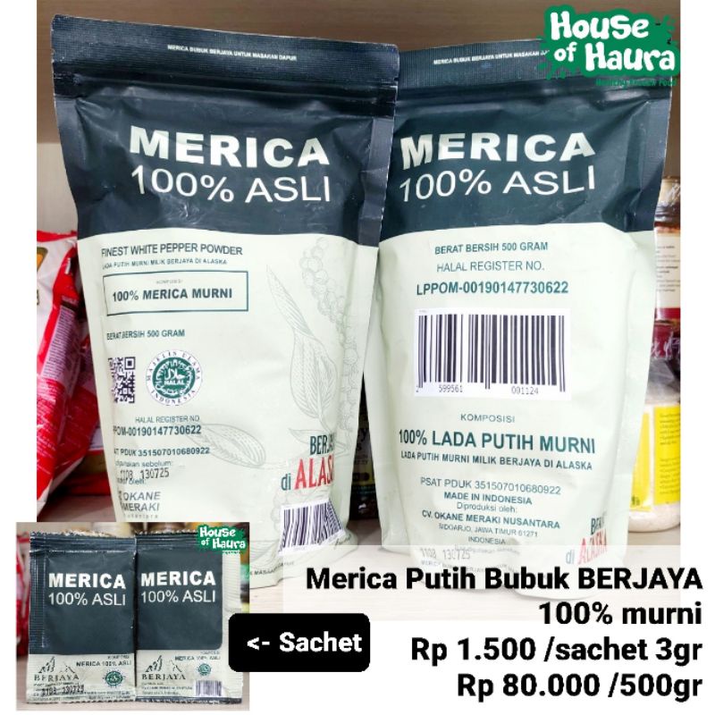 

Merica Bubuk BERJAYA 500gr. bs pake JNT minimal 3produk