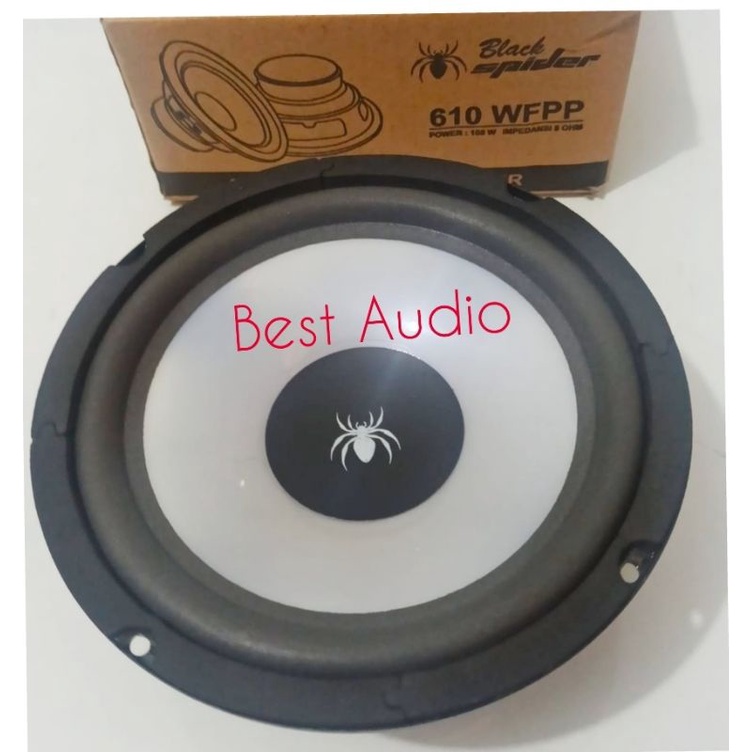 Speaker 6inch 6 inch woofer Black Spider 610WFPP