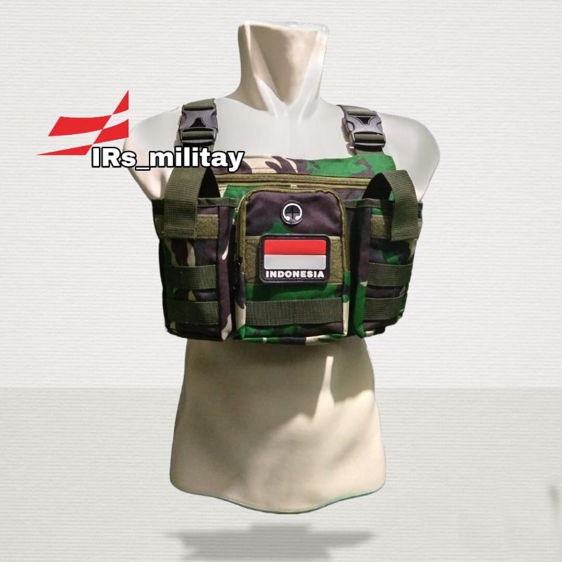 TAS CHEST BAG LORENG TNI / TAS DADA PRIA MODEL  BARU / TAS DADA LORENG ORIGINAL / TAS DADA LORENG SA