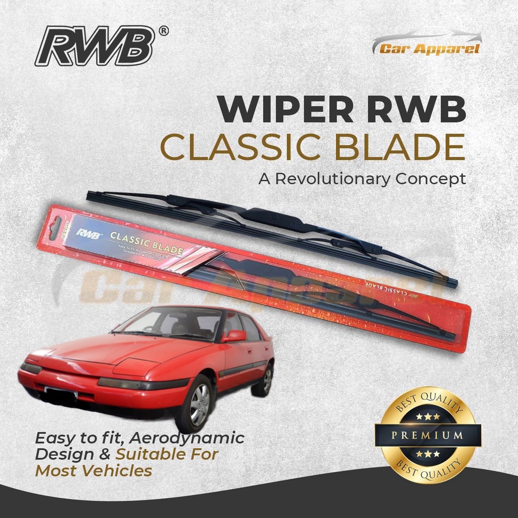 Wiper RWB Classic Mazda Astina 323F Hatchback Hybrid Windshield Mazda