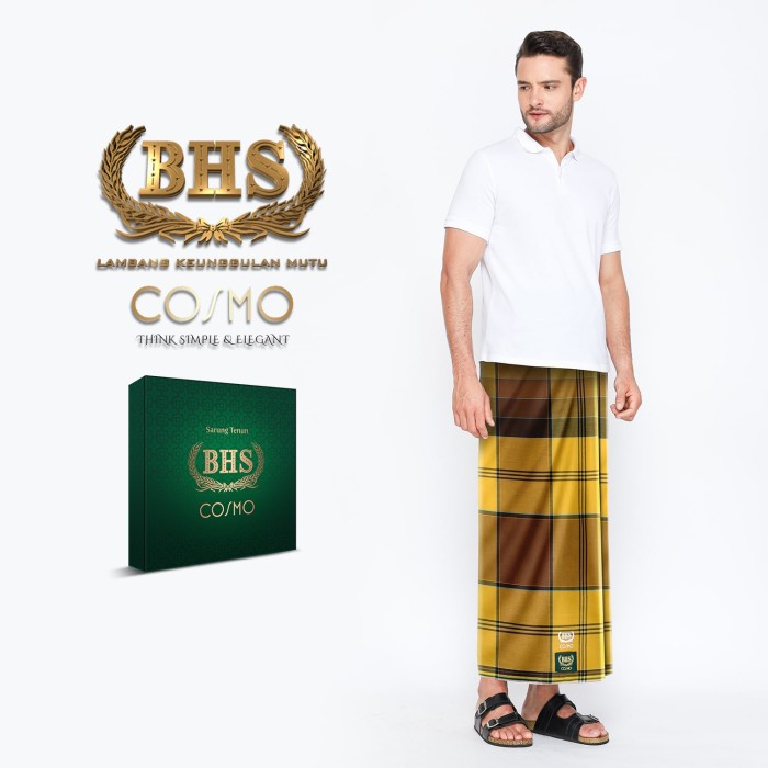 Sarung BHS Cosmo Kombinasi Warna Kuning