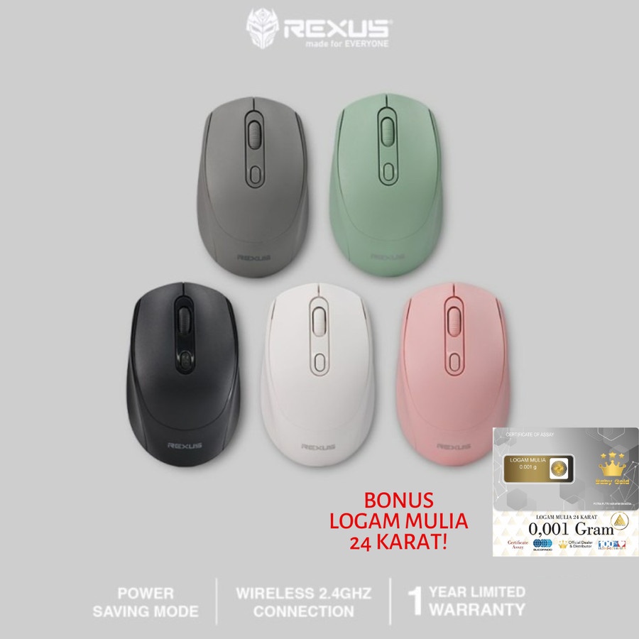 Rexus MOUSE Q35 Mouse Wireless Office Silent Click