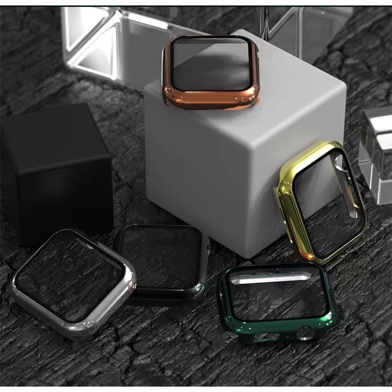 Bumper Plating Hard Case Full Screen Protector Case Apple Watch