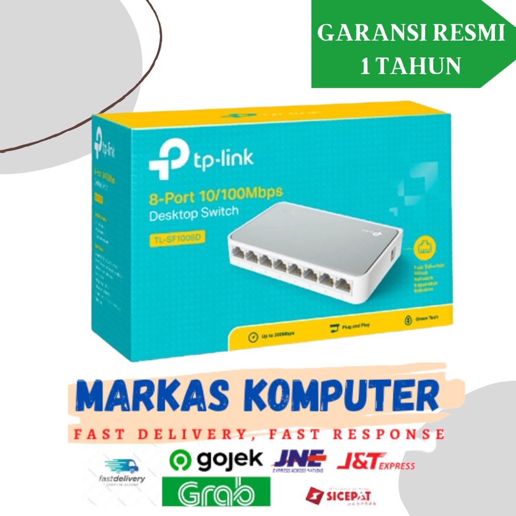 TP-Link TL-SF1008D 8 port Desktop Switch Hub 10/100Mbps TP LINK