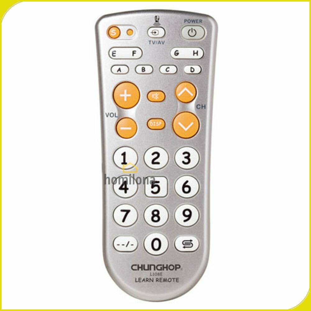 CHUNGHOP Universal Learning IR Remote 11 Keys L108E Gray Silver