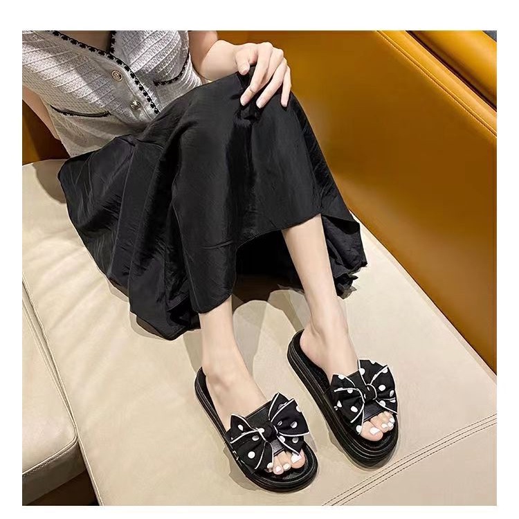 AND / COD / Sandal Wanita Import Sendal Cewek Kekinian Sandal Slip On Wanita Kasual Fashion Cewek Korea Sendal Jalan Anak Perempuan SPT-35