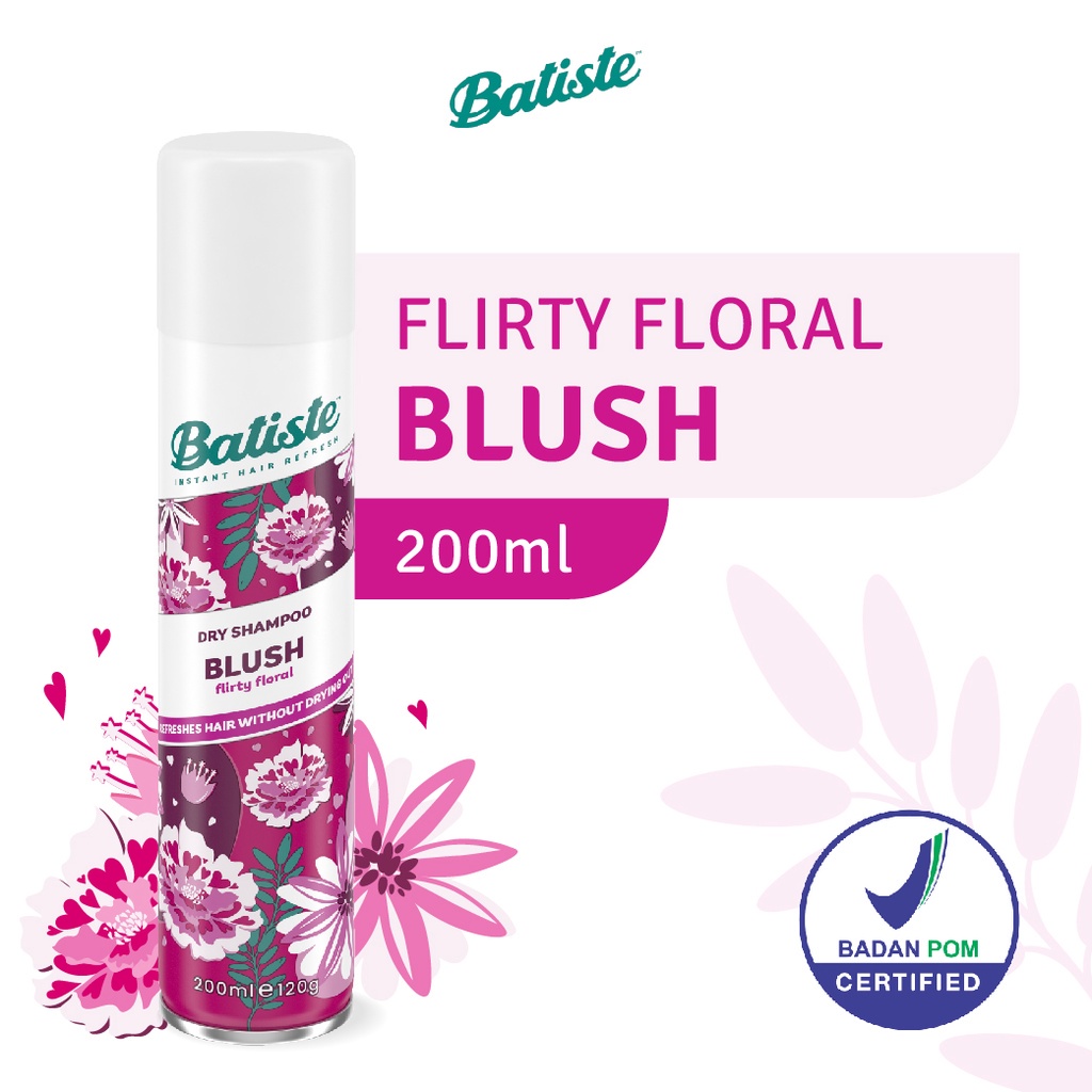 BATISTE Dry Shampoo - Shampo Kering Perawatan Penyegar Pembersih Rambut Lepek Berminyak Kotor 200 ml
