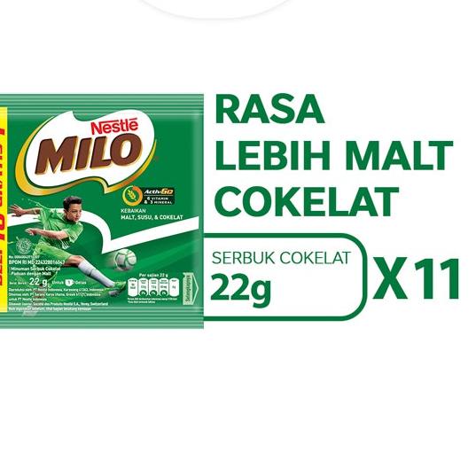 

11.11✔️Milo Activ-Go Sachet 22gr - 11 Pcs x 2|RA4