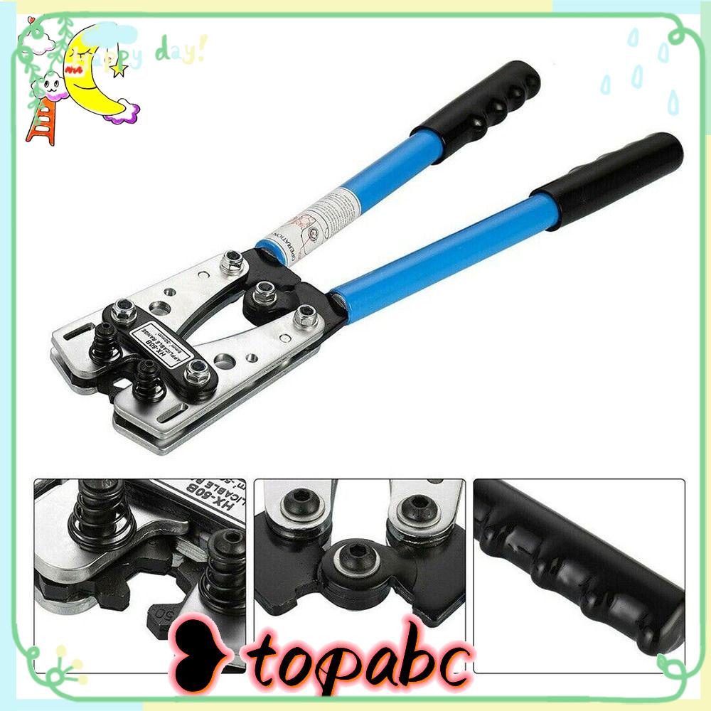 Tang Crimping Kabel TOP Tang Crimping Ferrule Crimper Plier Alat Crimper Kawat Multifungsi HX-50B Konektor 6-50mm 2tang Crimping