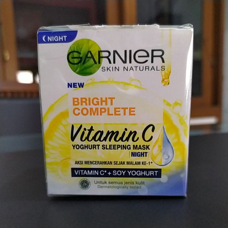 Jual Garnier Bright Complete Vitamin C Yoghurt Sleeping Mask Night 50