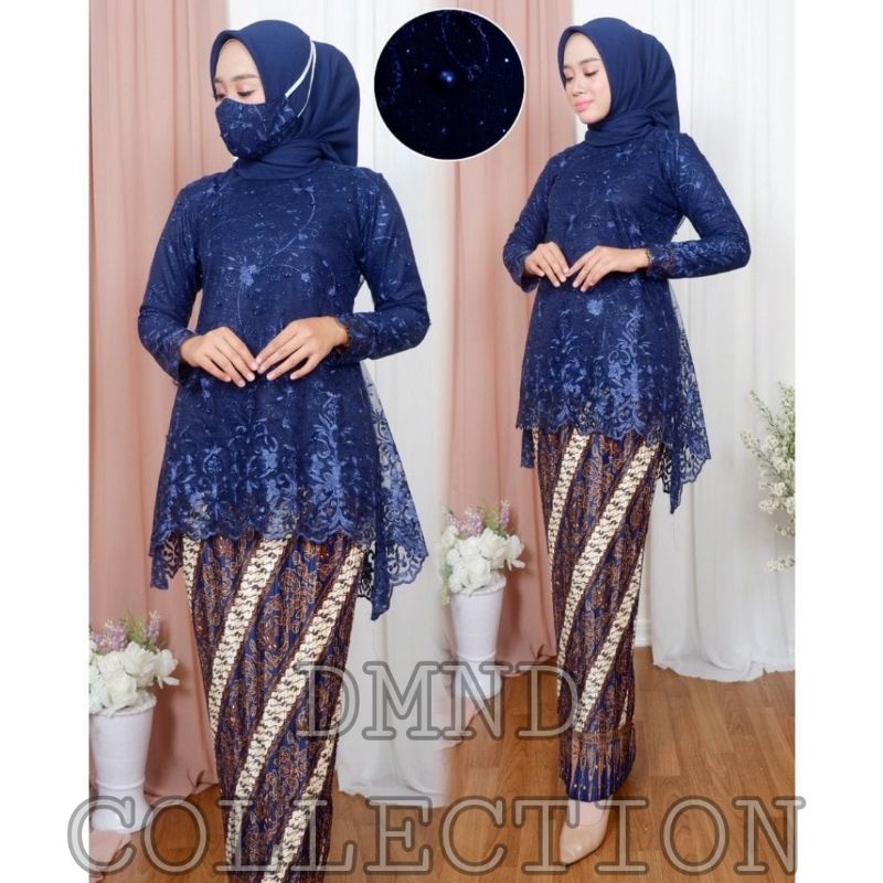 SET BLUSE KEBAYA AZALEA/SET BLUSE KEBAYA/KEBAYA MODERN/KEBAYA BROKAT/KEBAYA TILE