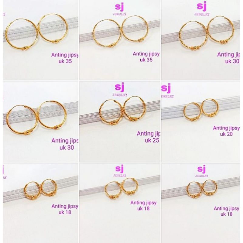 ANTING SJ KOLONG HULA HOOP MOTIF CANTIK DAN BAGUS