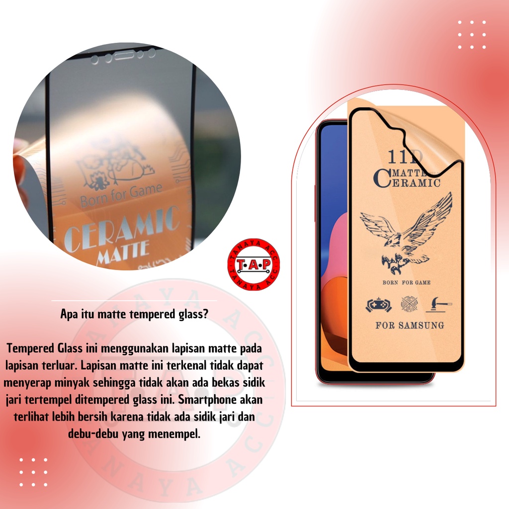Tg Tempered Glass Ceramic Anti Gores Game Gaming Anti Minyak Anti Pecah SAMSUNG M01 M01 CORE M62 M02 M02S M10 M10S M03 M03S TANAYA ACC