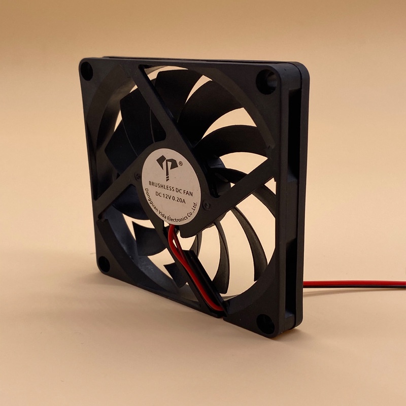 Kipas Heatsink CPU Fan 80mm 12V 2PIN XH2.54 - DC8010 - Black