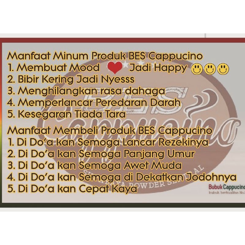 

Cahayadstore Bubuk Minuman Rasa Milktea (Bes Cappucino)