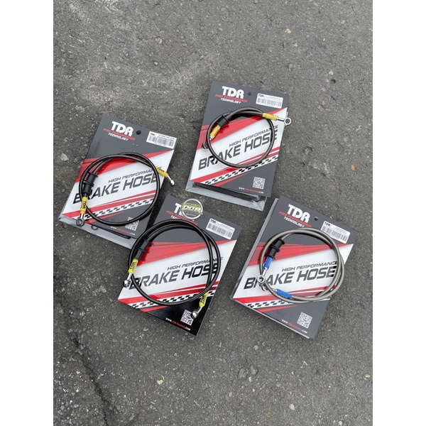Selang rem TDR ORIGINAL CARBON cocok untuk shock depan ninja r rr mp tiger