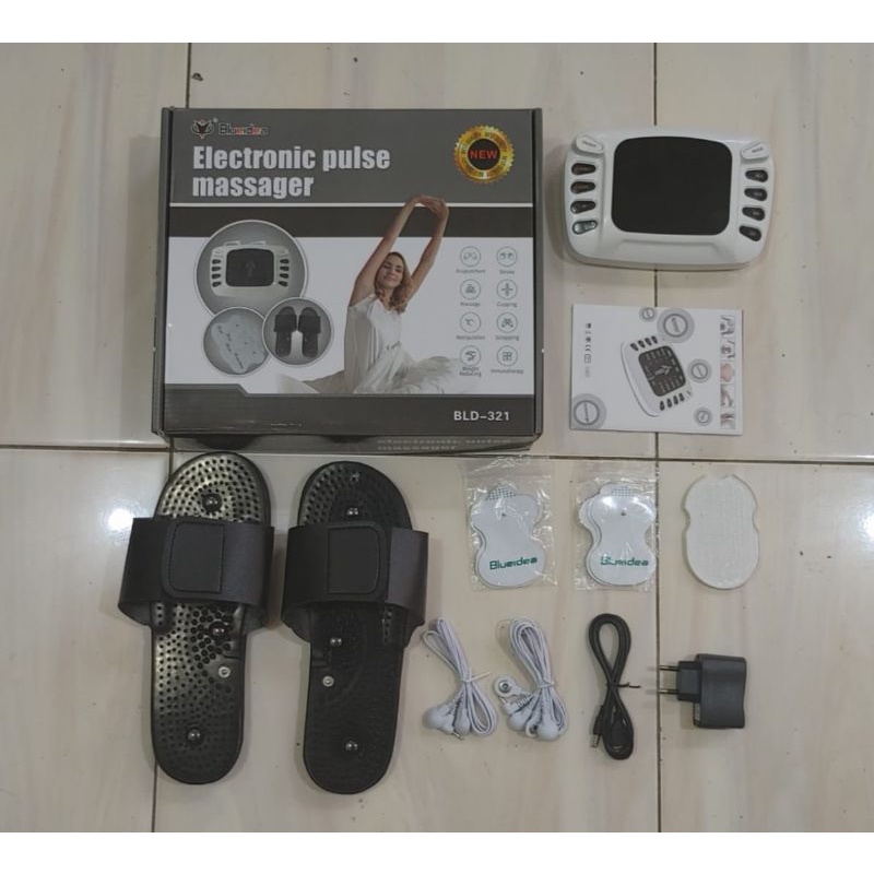 Sunmas foot massager bluiedea alat pijat akupuntur electronic pulse massager