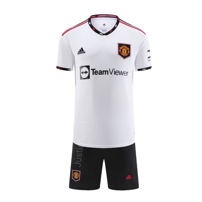 TERLARIS SETELAN JERSEY BOLA MU AWAY IMPORT GRADE ORI 2022-2023 - M