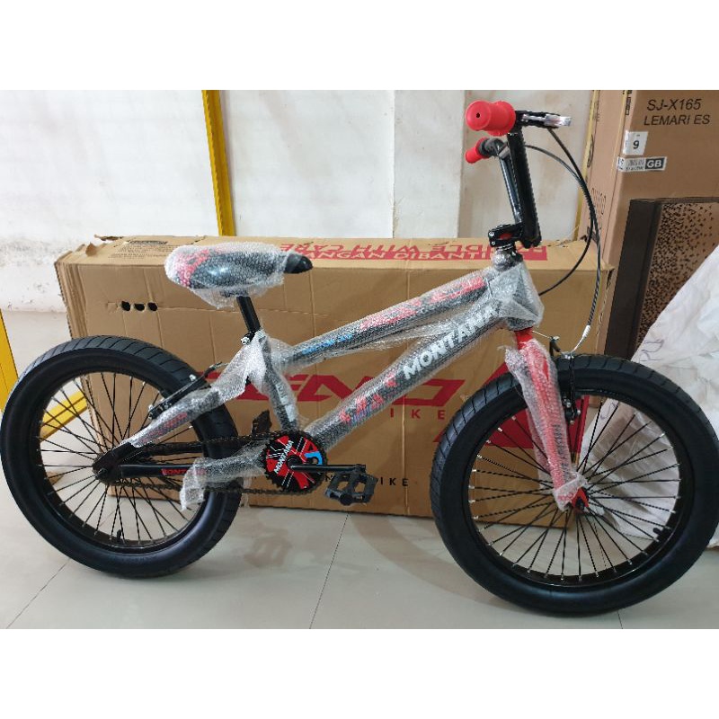 Sepeda BMX 20 inch MONTANA ( BAN JUMBO 3.0 ) ( Merah / Red )