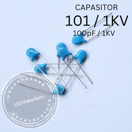 KAPASITOR KERAMIK 101 100PF CAPASITOR CERAMIK 3KV 2KV 1KV BIRU