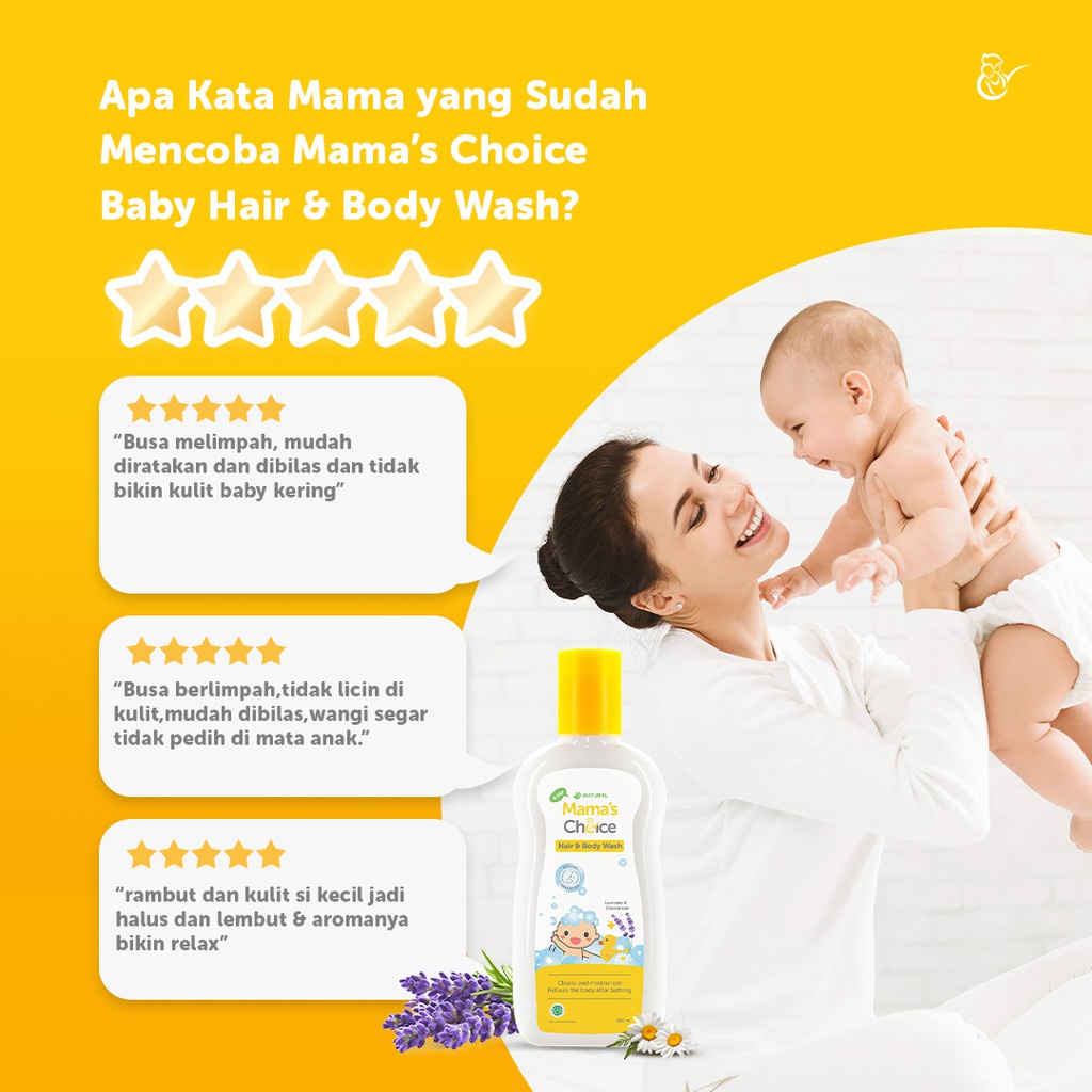 PERA707 MAMAS CHOICE BABY HAIR &amp; BODY WASH SABUN SHAMPOO BAYI 200 ML