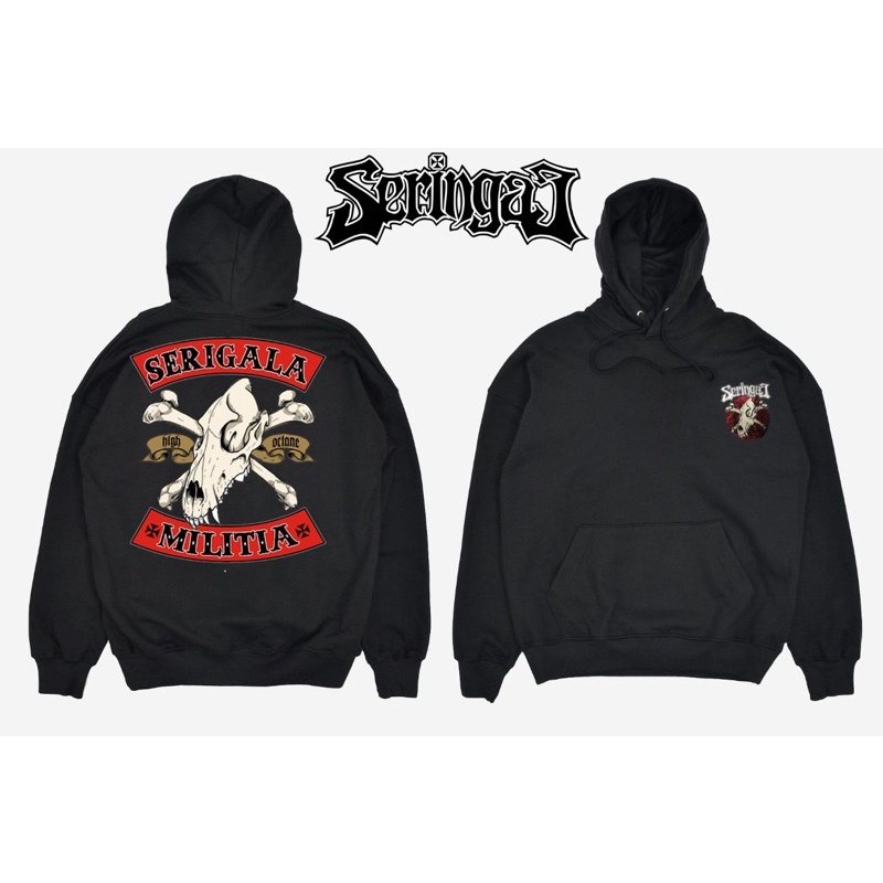 HOODIE SERINGAI SERIGALA MILITIA PREMIUM