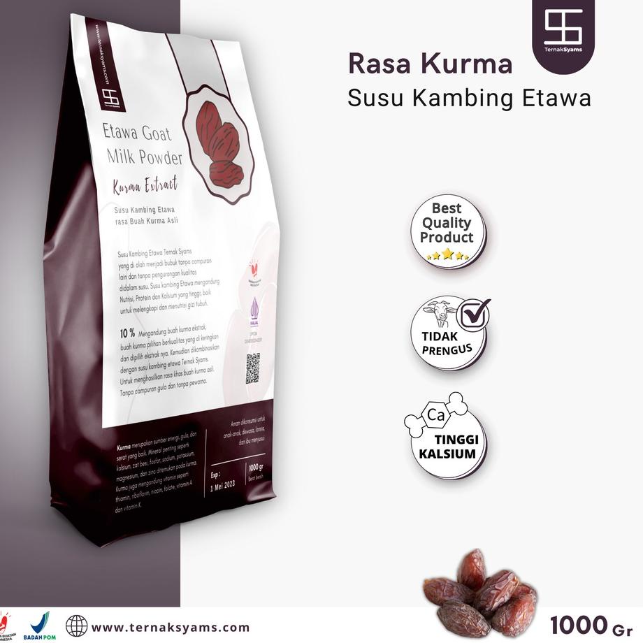 

Ready Banyak Susu Kambing Etawa Bubuk Rasa Varian Cokelat coklat Chocolate stoberi strawberry vanilla vanila vanili kurma qurma honey madu manis Syams 500 gram 1/2 kg Pure Murni Alami Organik Pasteurisasi tanpa campuran gula Original Kiloan Asli Natural c