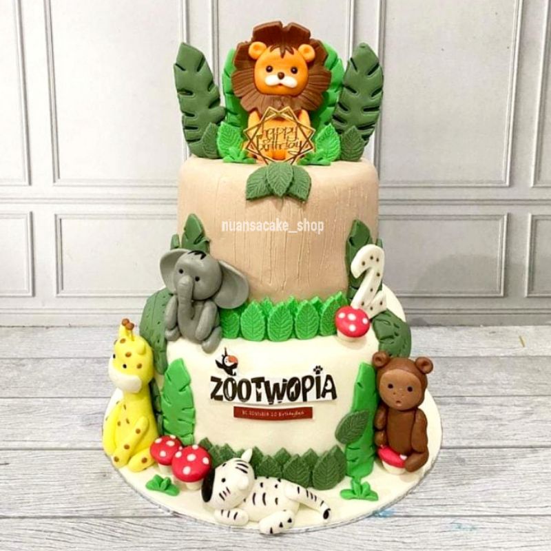 

KUE ULANG TAHUN ANIMAL/BIRTHDAY CAKE/KUE ULTAH/ KUE ULTAH CUSTOM TINGKAT