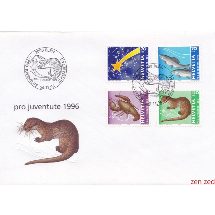 

A556 Prangko Swiss FDC 1996 Comet - Animals 1 Pcs